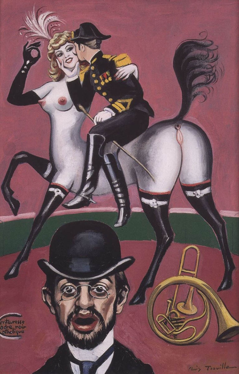 Eroticism of surrealism in the paintings of the French anarchist Clovis Troil