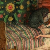 Espíritus malignos eslavos malos y buenos en las pinturas de Valery Slauk