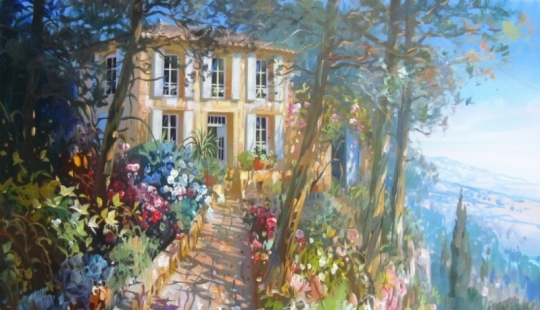 Este artista pinta cuadros con rayos de sol Este artista pinta cuadros con rayos de sol