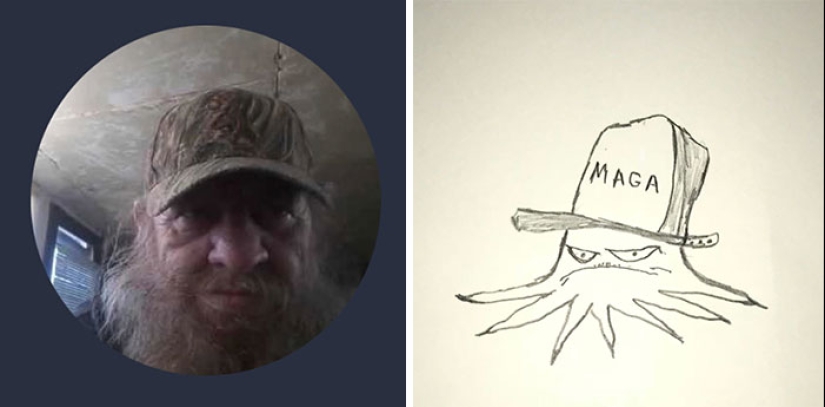 Este chico le da a las fotos de perfil de sus seguidores un cambio de imagen divertido con sus dibujos.