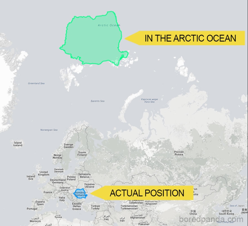 Estos mapas permiten ver el tamaño real de los países del mundo Estos mapas permiten ver el tamaño real de los países del mundo