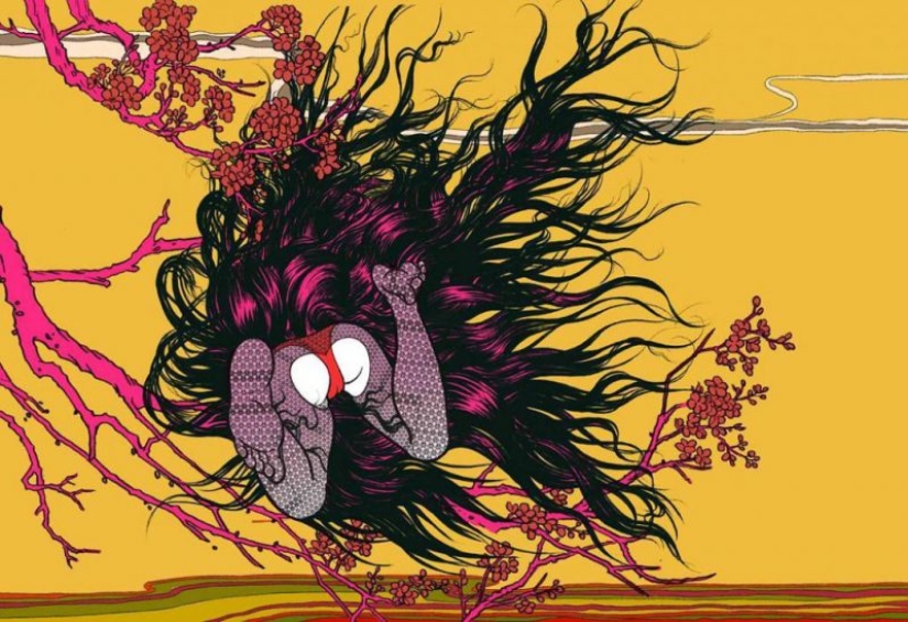 Extraño erótica anime de artista Taiwanés Lin Pigo