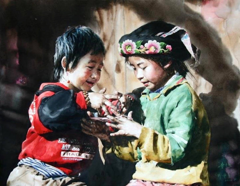 Fabulous Tibet in realistic watercolors by Liu Yunshen Fabulous Tibet in realistic watercolors by Liu Yunshen