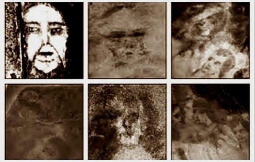 "Faces of Belmes— - strange portraits appear on the floor in the house of a Spanish family