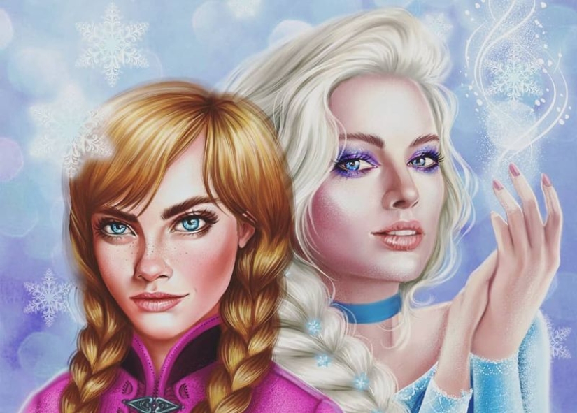 Familiar faces: famous actresses in the images of Disney princesses