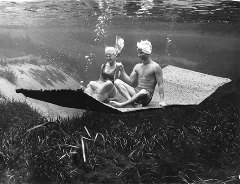 Fantásticas retrofotografías desde el fondo del lago