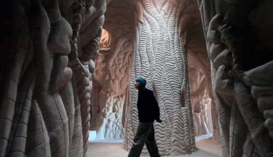 For 25 years, all alone, he created an underground fairy-tale world