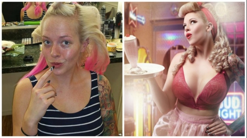 Fotógrafo transforma Amas de casa curvas diosas Fotógrafo transforma Amas de casa curvas diosas