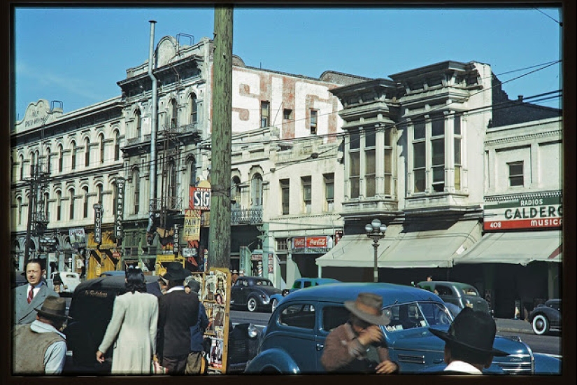 Fotografías en color del tranquilo Los Ángeles durante y después de la Segunda Guerra Mundial