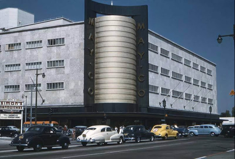 Fotografías en color del tranquilo Los Ángeles durante y después de la Segunda Guerra Mundial