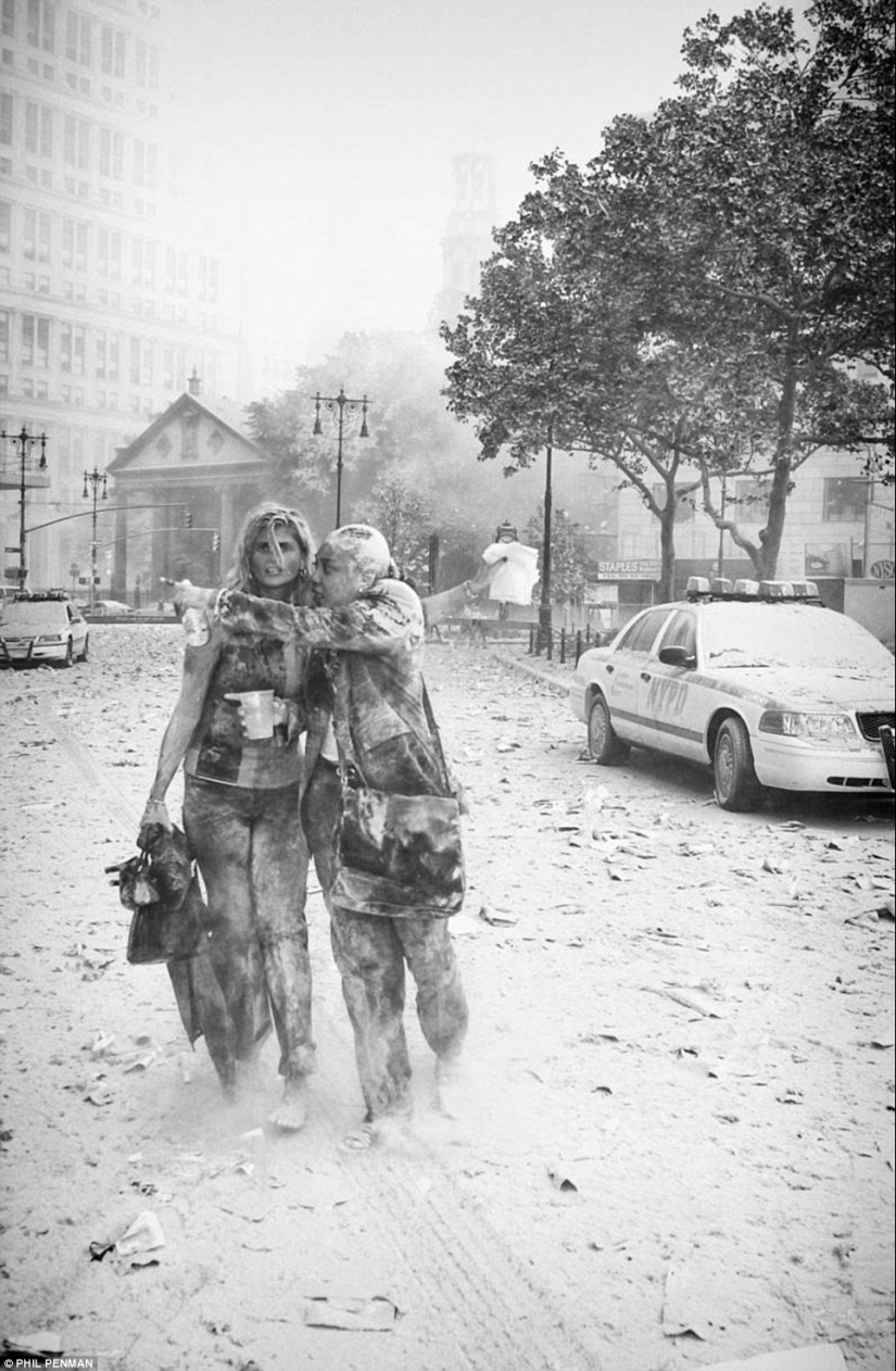 Fotos del británico Phil Penman, que estaba en la escena del ataque terrorista del 9/11 Fotos del británico Phil Penman, que estaba en la escena del ataque terrorista del 9/11
