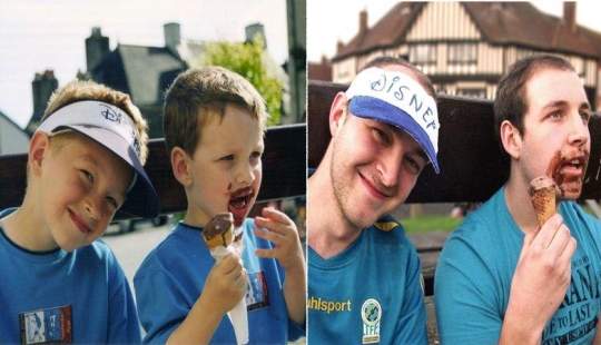 Fotos familiares: antes y ahora Fotos familiares: antes y ahora