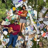 Fotos impactantes: cuánta basura produce una persona en solo una semana