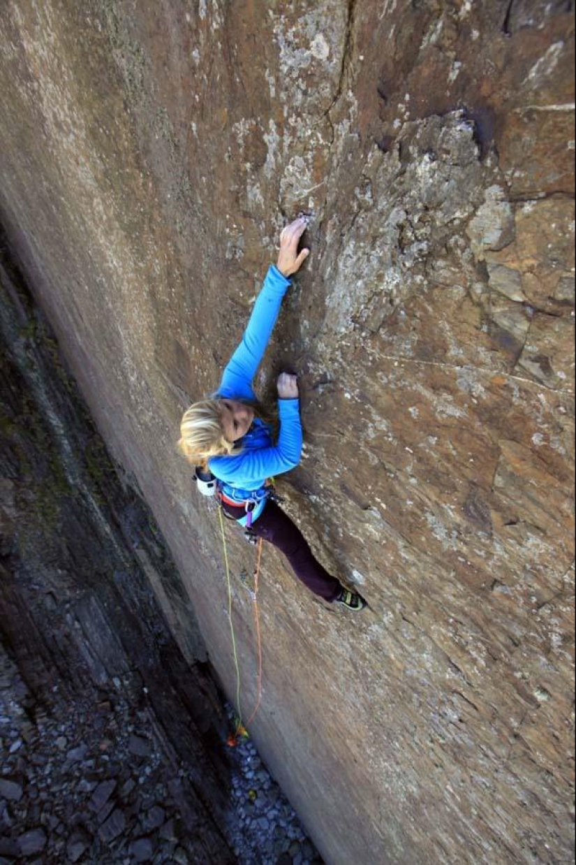 Fotos impresionantes de escaladores de roca