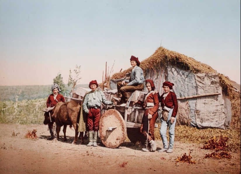 Fotos únicas pintadas a mano de la década de 1890