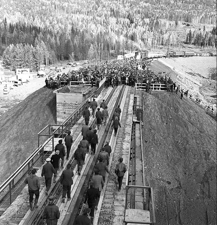 Fotos raras de la construcción del BAM
