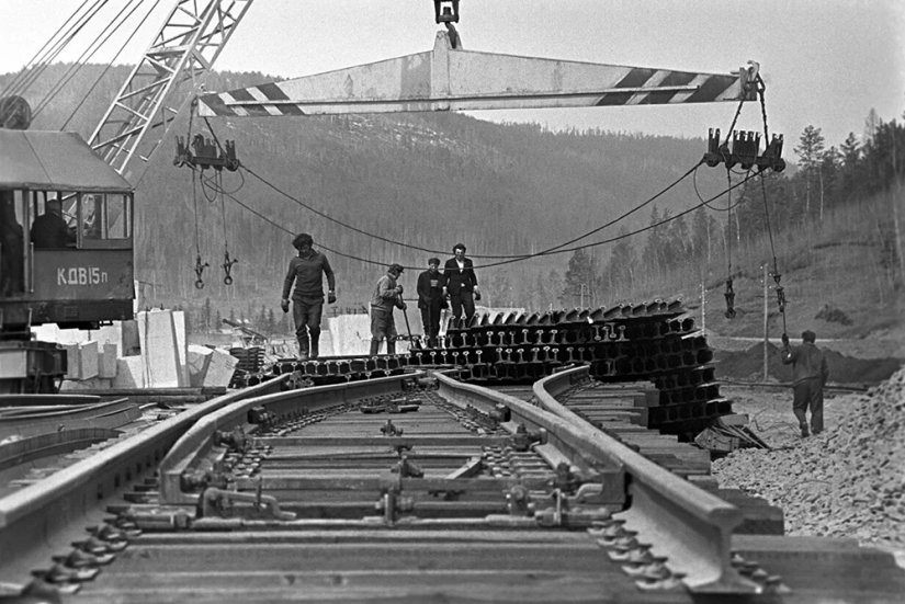 Fotos raras de la construcción del BAM