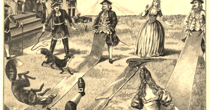 Fox throwing is a cruel German sport, fortunately completely forgotten