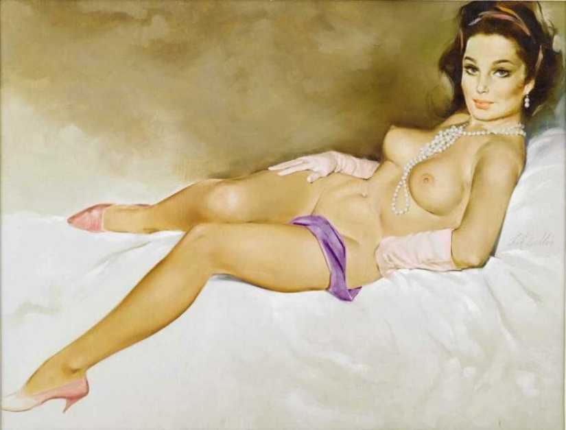 Fritz Willis and his pin-up, celebrating feminine charm