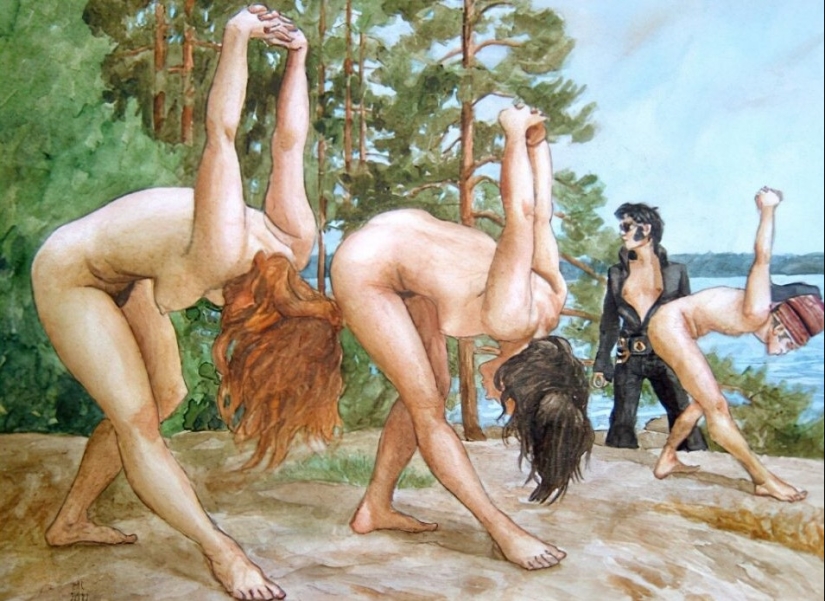 Frost y Elvis; Es un día maravilloso: El rey, el bosque y chicas finlandesas desnudas de Markku Laakso Frost y Elvis; Es un día maravilloso: El rey, el bosque y chicas finlandesas desnudas de Markku Laakso