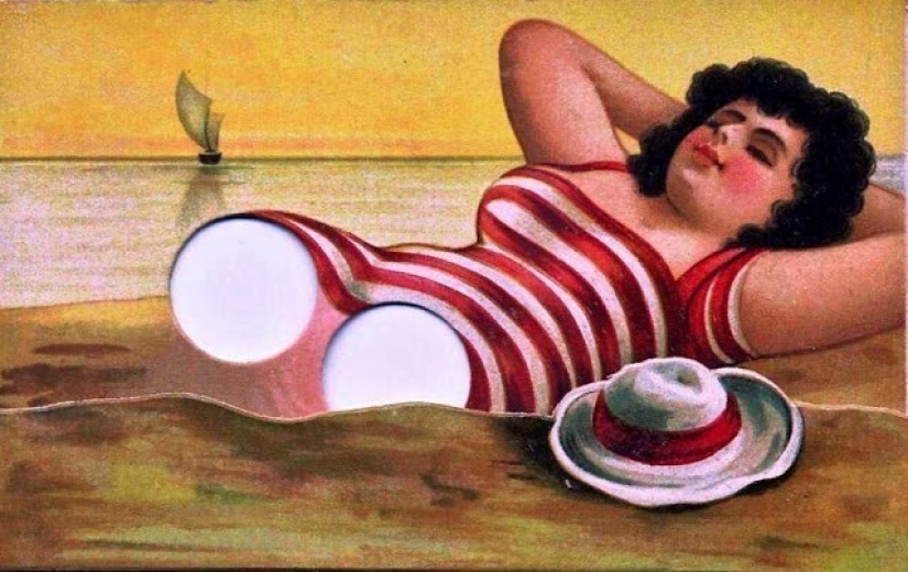 Fun from a century ago: Strange interactive Postcards with finger holes