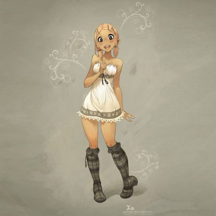 Funny girls of the illustrator Javier Hussin, who lives on the Moon Funny girls of the illustrator Javier Hussin, who lives on the Moon