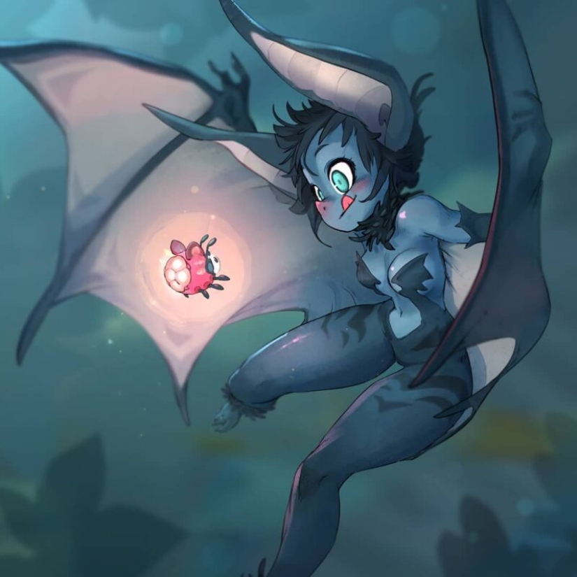 Funny girls of the illustrator Javier Hussin, who lives on the Moon Funny girls of the illustrator Javier Hussin, who lives on the Moon