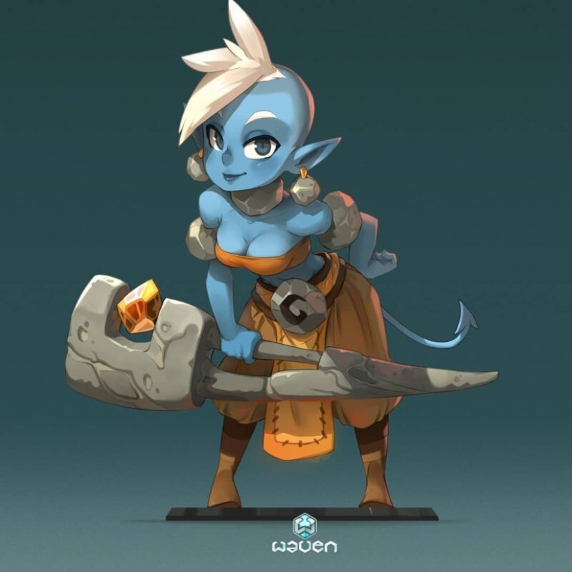 Funny girls of the illustrator Javier Hussin, who lives on the Moon Funny girls of the illustrator Javier Hussin, who lives on the Moon