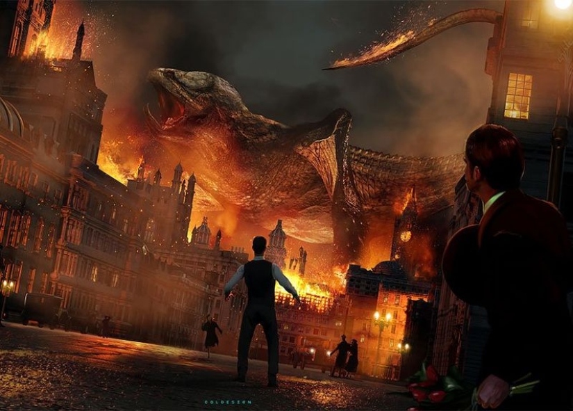 Futurism in digital graphics: fantastic illustrations of the British concept artist number price