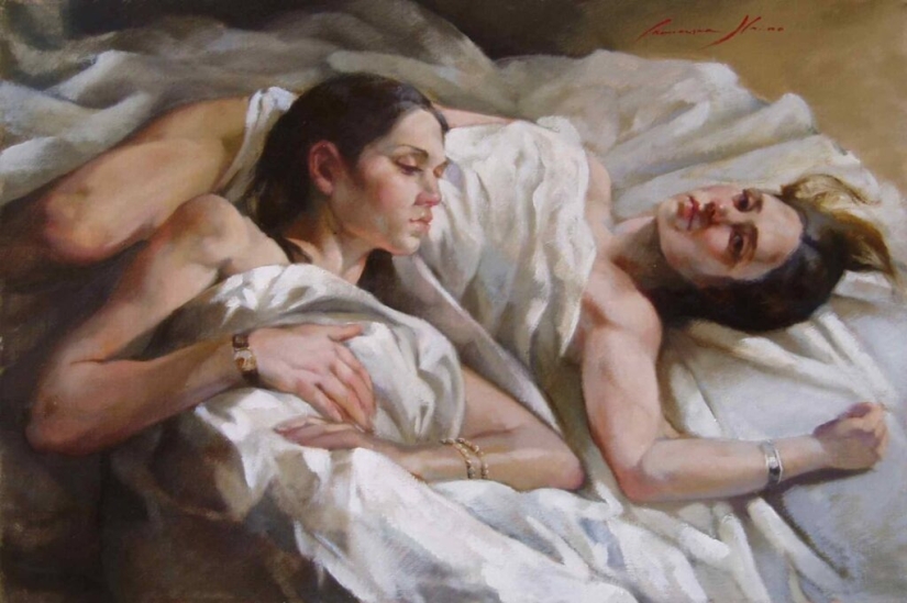 Galería de personajes femeninos de la artista italiana Francesca Strino