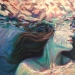 Girl in the water: summer paintings by California artist Isabelle Emrich