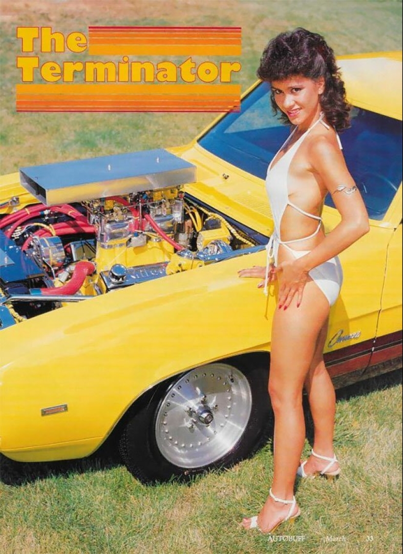 Girls and cars 80s: a collection of iconic magazine photos Autobuff