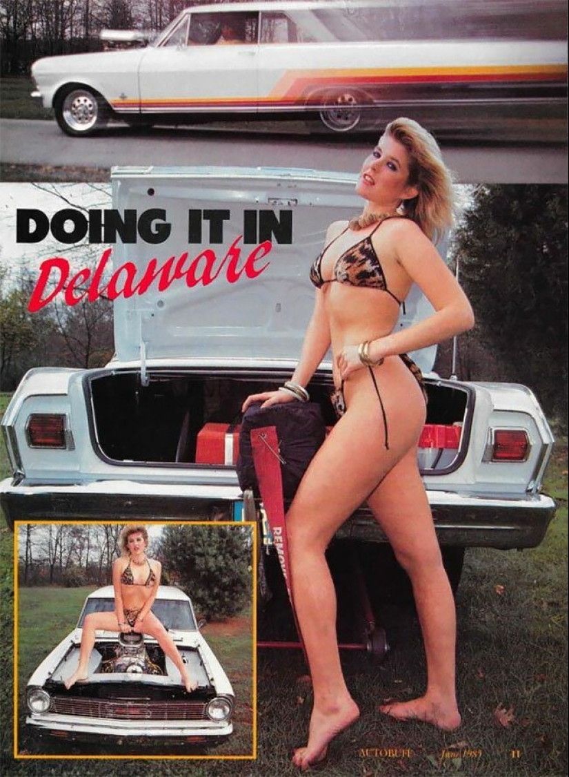 Girls and cars 80s: a collection of iconic magazine photos Autobuff