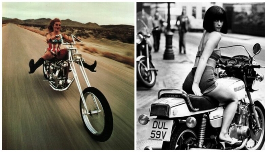 Girls and motorcycles — 20 wonderful retro pictures Girls and motorcycles — 20 wonderful retro pictures