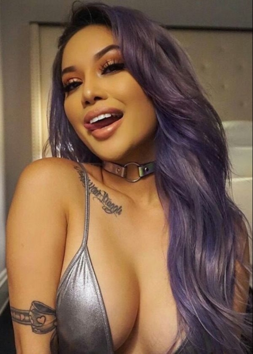 Girls are different — black, white, red, blue and even purple Girls are different — black, white, red, blue and even purple