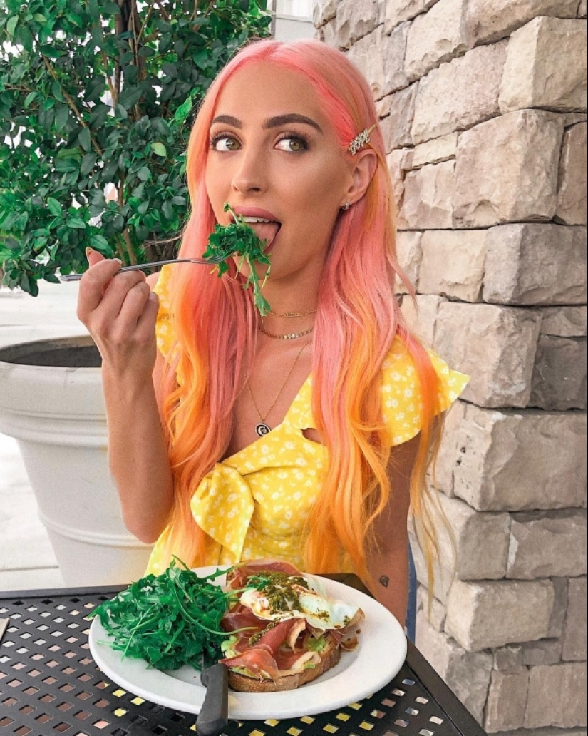 Girls are different — black, white, red, blue and even purple Girls are different — black, white, red, blue and even purple