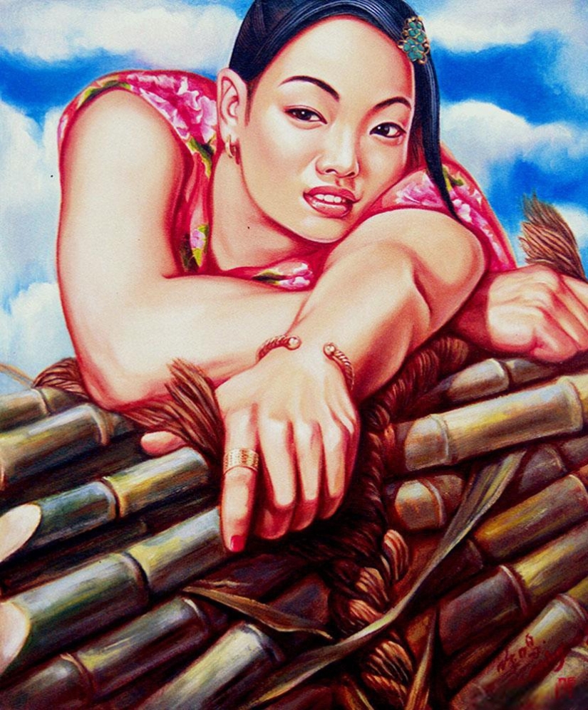 Girls in the army: sexual painting of Hu Ming Girls in the army: sexual painting of Hu Ming