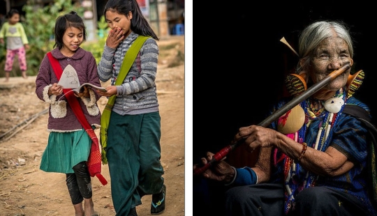 Girls of the Chin people get disfiguring tattoos on their faces so that they are not kidnapped
