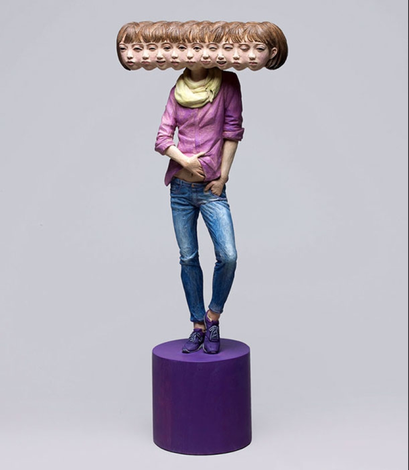 Glitch art: obras de un escultor japonés que harán girar la cabeza