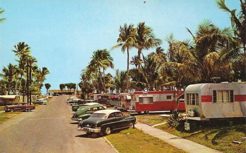Golden tiempo sobre ruedas: American trailer parks en los 50 y 60-s