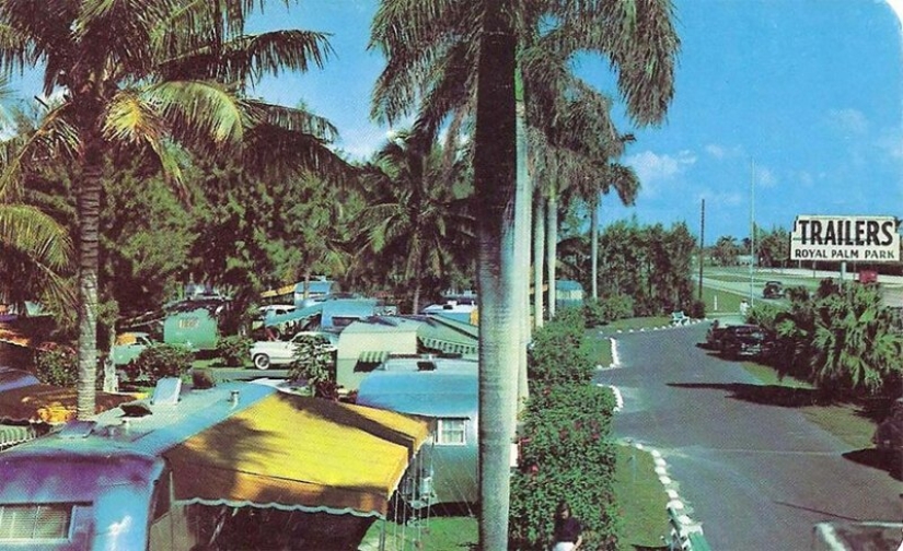 Golden tiempo sobre ruedas: American trailer parks en los 50 y 60-s