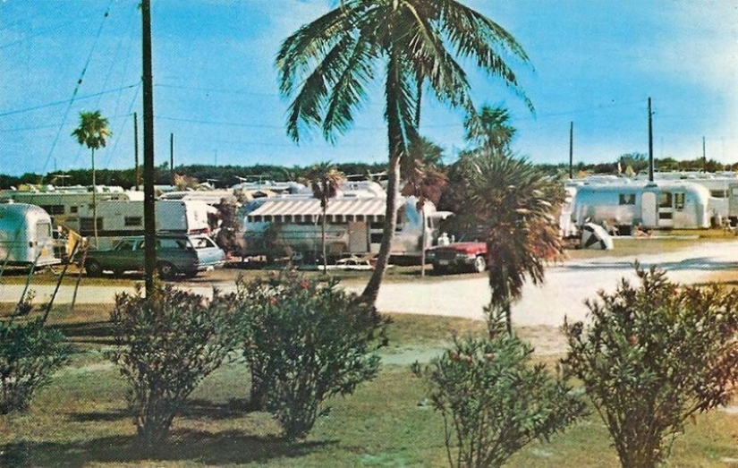 Golden tiempo sobre ruedas: American trailer parks en los 50 y 60-s
