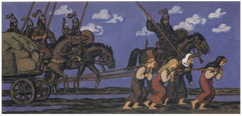 Great as obry: who were the Avars, zaprjagaevii Slavic women in the cart instead of the ox