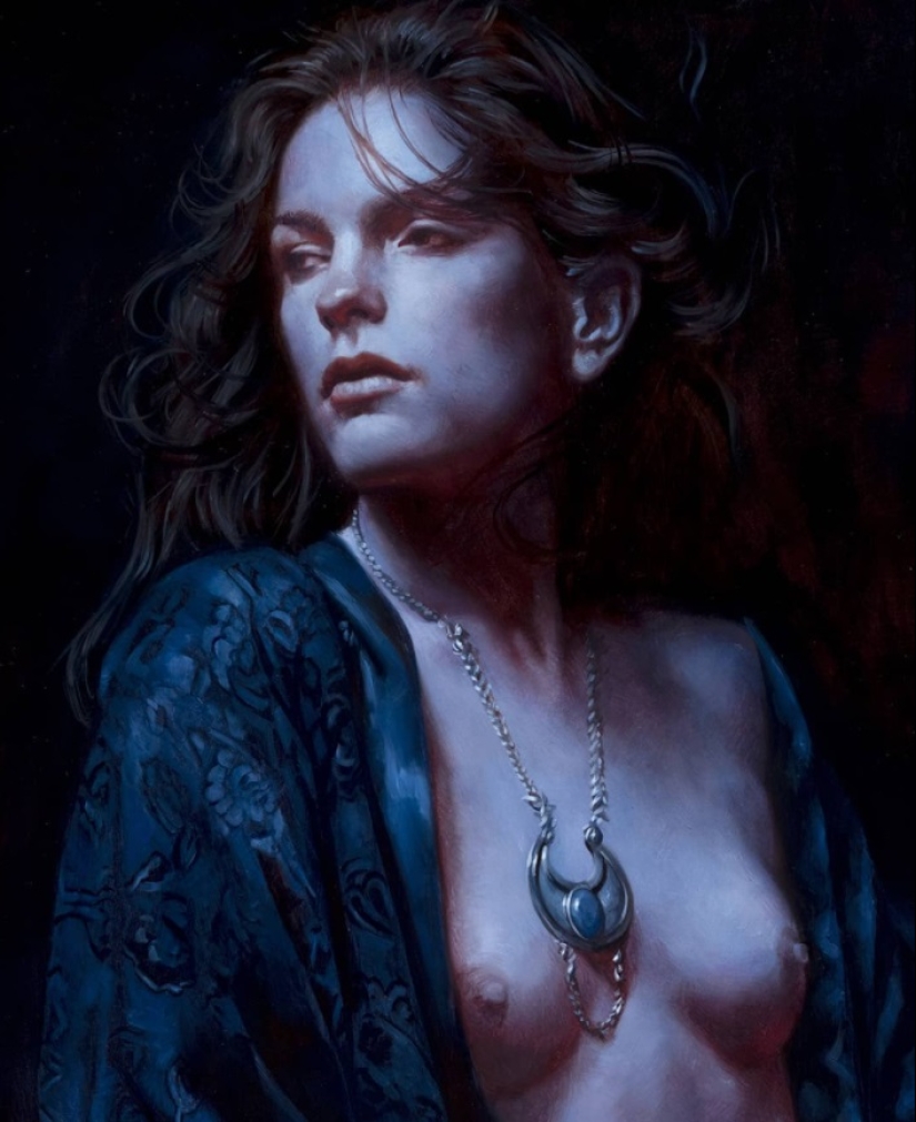 Guerreros y Princesas desnudos de los Mundos del artista Michael S. Hayes