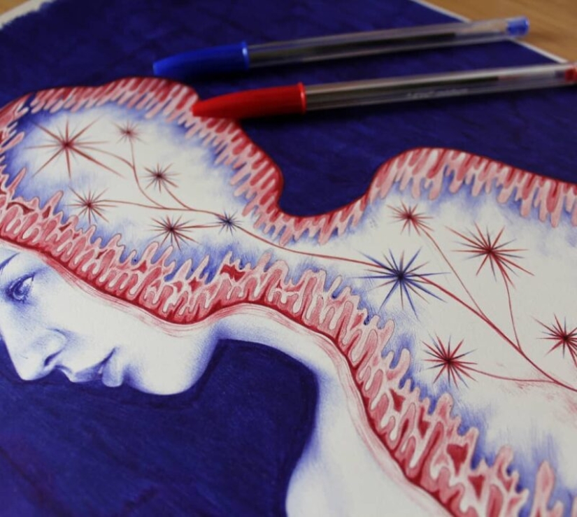 Haz la vida cotidiana con un bolígrafo: obras surrealistas de Nuria Riaza Haz la vida cotidiana con un bolígrafo: obras surrealistas de Nuria Riaza