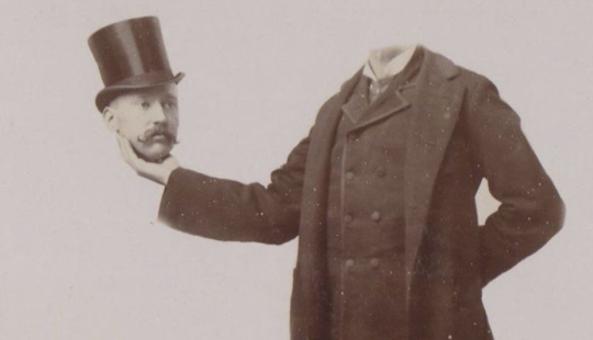 Headless photoshop of the beginning of the last century Headless photoshop of the beginning of the last century