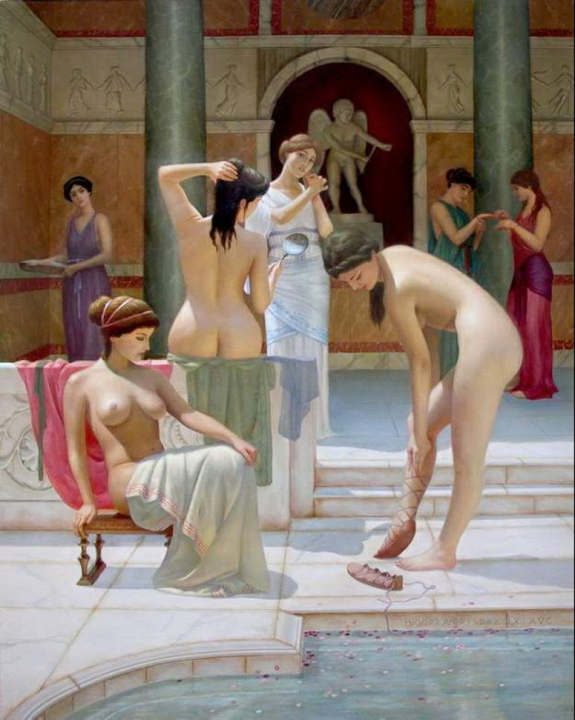 Historia antigua en las increíbles pinturas de Bruno Vepkhvadze Historia antigua en las increíbles pinturas de Bruno Vepkhvadze