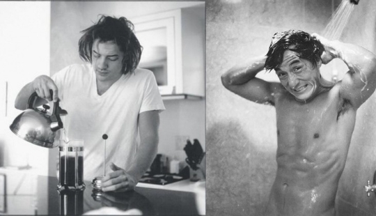 Hombres temprano en la mañana