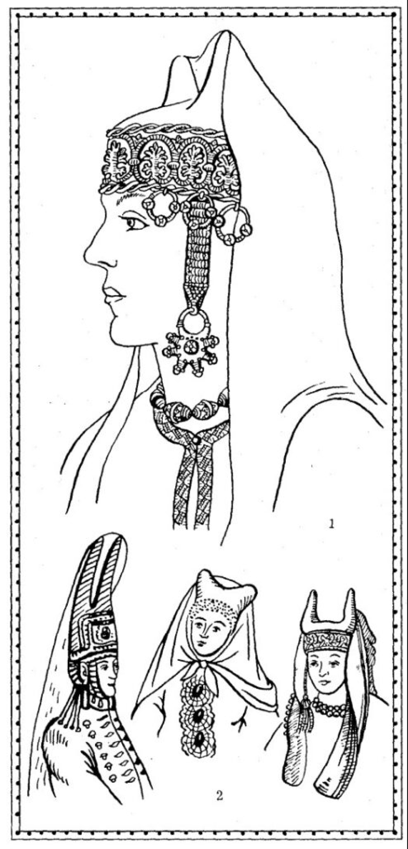 "Horned kichka": why women in Russia wore hats with horns "Horned kichka": why women in Russia wore hats with horns