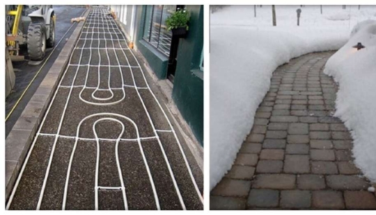 How the sidewalks are heated in Iceland How the sidewalks are heated in Iceland